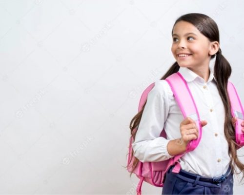 Premium Photo Smart hispanic schoolgirl with backpack turning around - Google Chrome